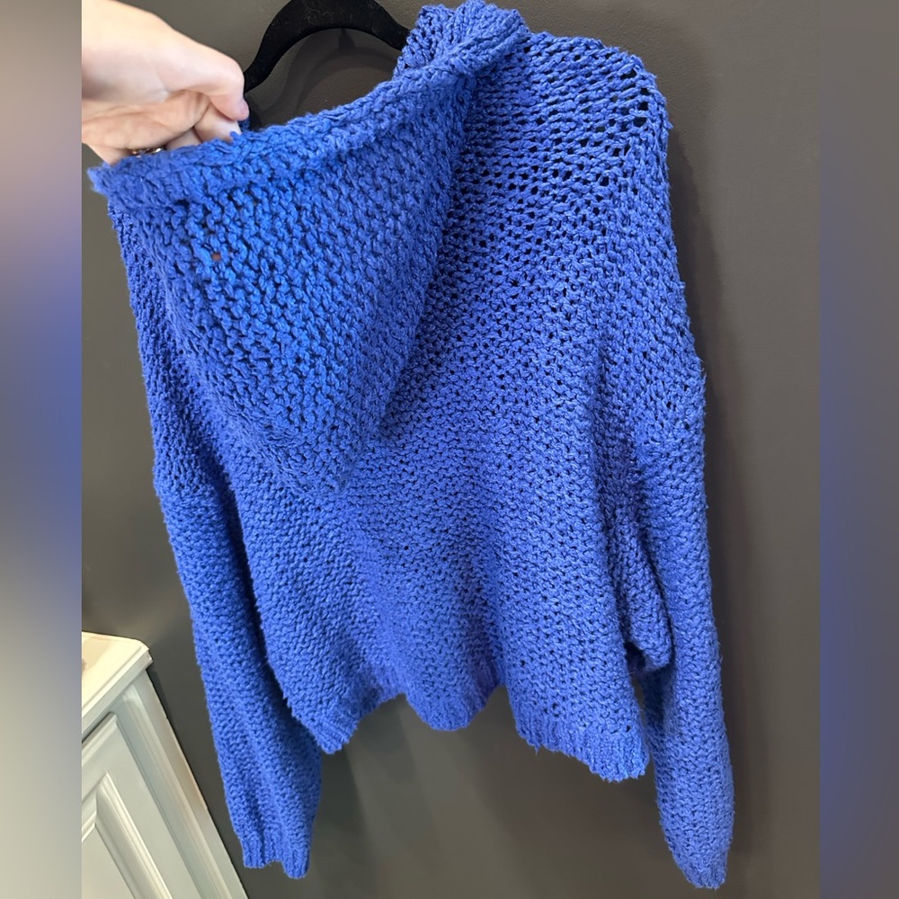 Anthropologie | Pilcro Brand Blue Knitted Sweater Relaxed Fit | Large | NWOT - Picture 5 of 5